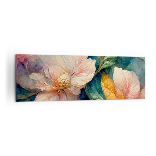 Quadro tela 160x50cm fiori - su,