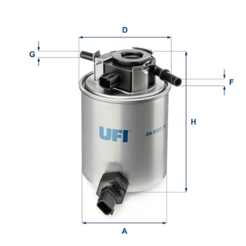 Filtro carburante ufi - carburante,