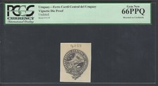 Uruguay - Ferro Carril Central del Uruguay Vignette Die Proof Unciruclated   