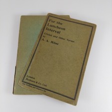 A.A. Milne For the Luncheon