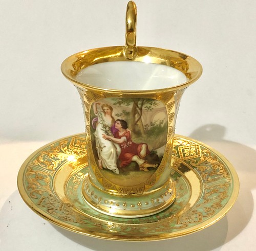 Antica tazza piattino - antica,