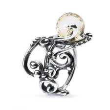 Moda Anello TROLLBEADS Donna Argento Quarzo Citrino 11 - TAGRI-00361
