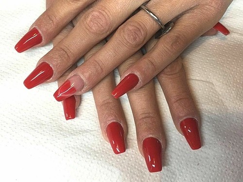 Smalto unghia colore - smalto, rosso