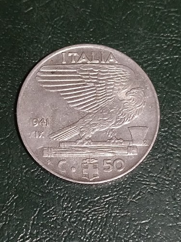 Moneta italia regno 50 - moneta,