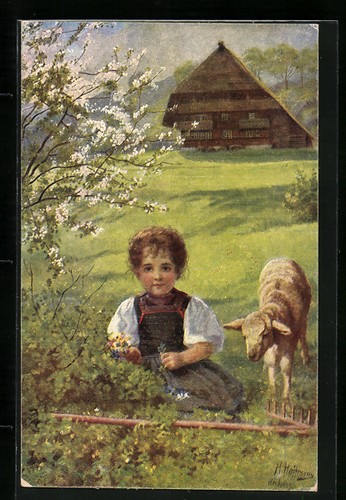 Cartolina artista heinrich - cartolina, d'artista