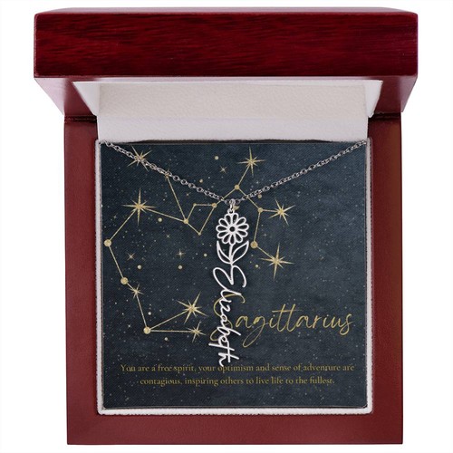 Collana con nome fiore - , nascita