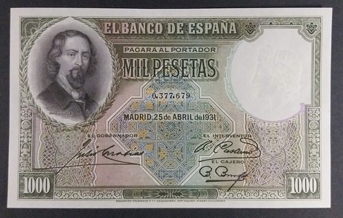1000 pesetas 1931 zorrilla - pesetas,
