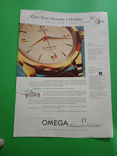 PUBBLICITA' 1957 OROLOGIO OMEGA SEAMASTER CALENDAR R.A.F. ADVERT WERBUNG