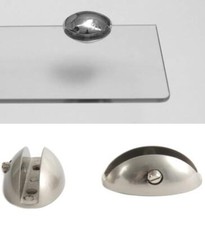 Reggimensola Supporti Per Mensole Vetro 9106 10 Mm Cromo Satinato Cm 2,5x5 Coppi