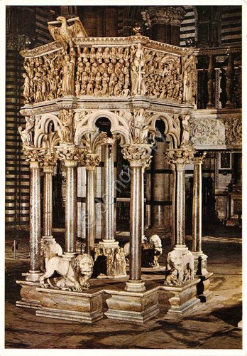 Cartolina siena duomo interno - duomo,