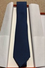 Cravatta Hermes Navy modello a