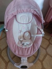 Sdraietta dondolo neonato elettrica culla con rete zanzariera e bluetooth musica