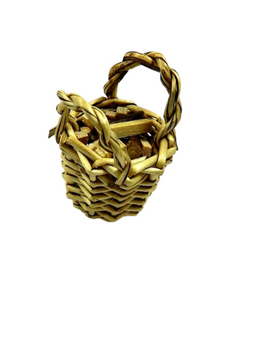 Cesto con legna 4x4x6h - cesto,