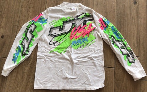 Vtg 1990 motocross jersey - vtg, l