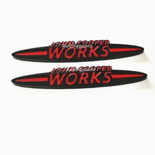 2x 9CM RED BLACK 3D JOHN