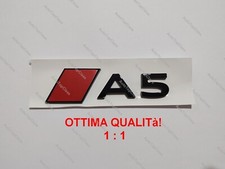 STEMMA LOGO FREGIO SCRITTA ADESIVO AUDI A5 NERO EMBLEMA SLINE S-LINE S LINE