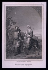 santino incisione 1800 LA FUGA