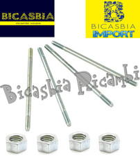 14643 - IMPORT KIT PRIGIONIERI CILINDRO 130 CC MOTORE VESPA 50 125 PK S XL N V