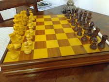 Scacchiera  apribile in legno vintage