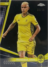 Randall Leal 9/10 Black Topps Chrome MLS 2023/24