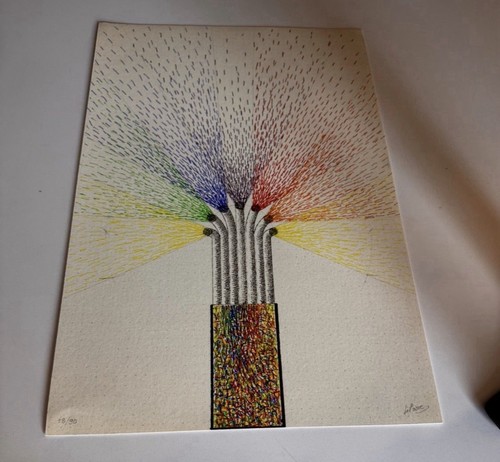 Julio parc serigraph on - le,
