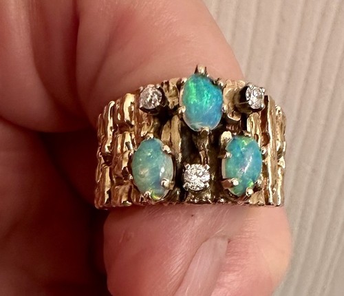 Anello vintage 14k incredibile - vintage,