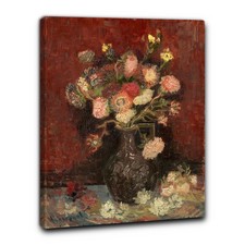 Niik Quadro vaso di aster e gladioli di vincent van gogh falso d' autore stam...