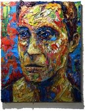 RITRATTO UOMO OLIO█CAPPELLO