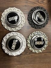 4xOEM BBS RS 001 15" Cialda e Dado Esagonale con Emblema/Waffle a nido d'ape BBS 09.24.038