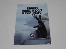 BMW R 100 RS - R 100 S - R 75/7 - R 60/7 DEPLIANT BROCHURE PROSPEKT MOTO (R14)