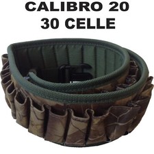 cartuccera cartucciera calibro 20 caccia in cordura per 30 cartucce  