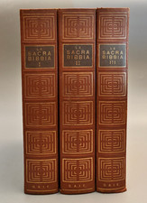 La Sacra Bibbia SAIE 1956 3 Volumi illustrata con quadri di capolavori d'arte