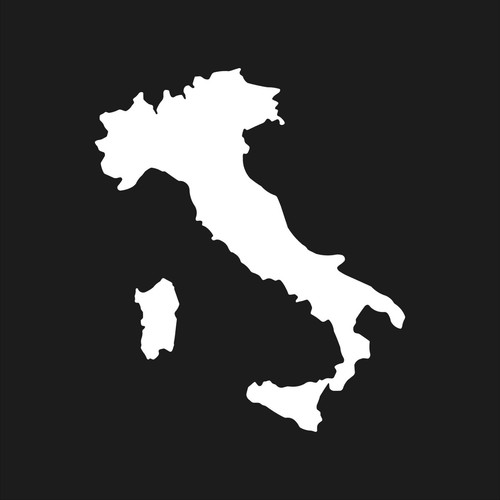 Adesivo italia paese contorno - italia,