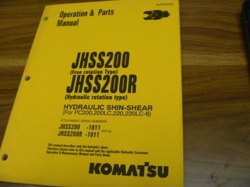 Komatsu jhss200r shin shear - shin,