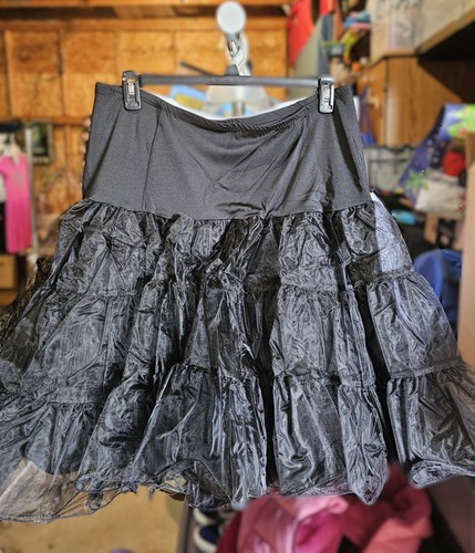 Sottoveste nera crinolina - sottoveste,