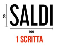 1 VETROFANIA ADESIVA SCRITTA