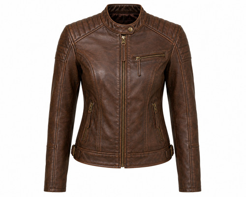 Giacca donna vintage pelle