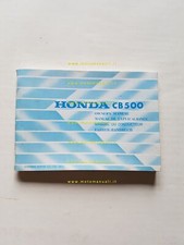 Honda CB 500 1975 manuale uso manutenzione originale INGLESE NO italiano 