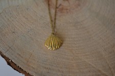 COLLANA DONNA CONCHIGLIA. argento 925 e placcato in oro. 