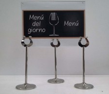 Porta Menu' Catering Inox.H 20