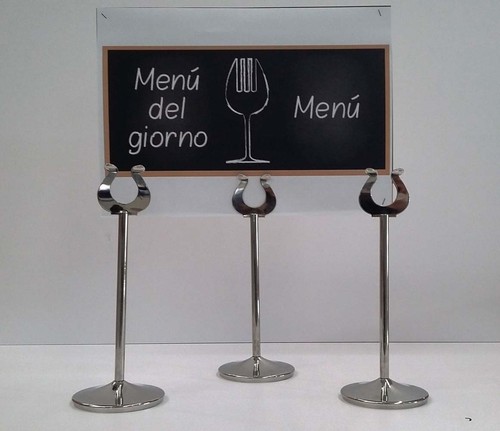 Porta menu catering - menu', inox.h
