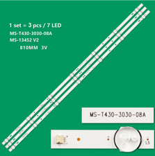 KIT 3 BARRE STRIP 7 LED TV AKAI MS-T430-3030-08A AKTV4329M
