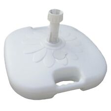 Base per Ombrellone Bianco di Plastica Grande con Tubo da Riempire Resistente