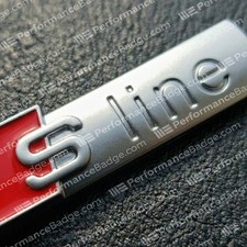 2x S-Line Logo Silver Audi A1