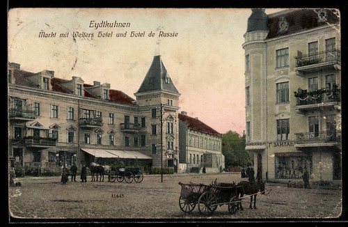 Cartolina eydtkuhnen kart con - cartolina, eydtkuhnen,