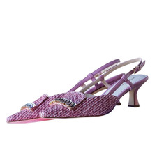SLINGBACK TOSCA BLU C/TACCO