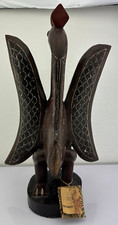 Hand carved Wood "Kalao Bird" West African Fulani, Mali Art Sculpture 19 inches