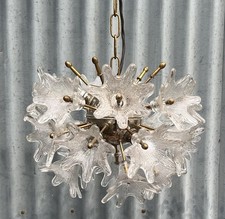 Lampadario vintage Paolo Venini VeArt Sputnik plafoniera Murano anni 60