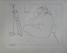 Pablo PICASSO: Modello Nudo