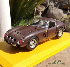 modellino auto 1:18 ferrari 250 gto del 1962 della burago macchinine restaurata